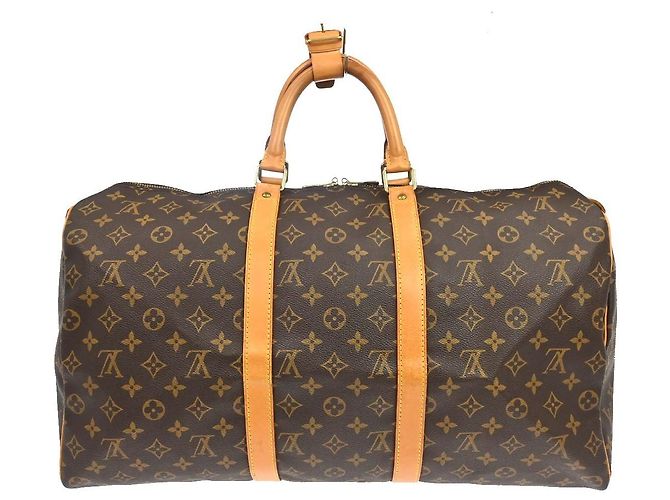 Louis Vuitton Keepall Monogram Canvas 50 Marrone - vista 2