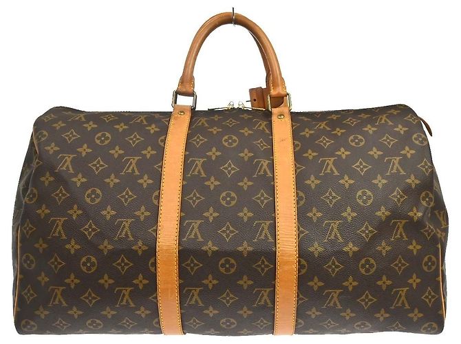 Louis Vuitton Keepall Monogram Canvas 50 Marrone - vista 2