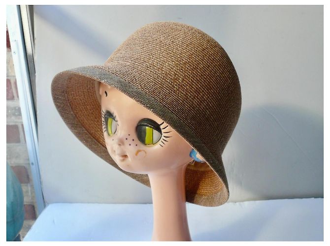 Hermès Cappello estivo in lino beige scuro T57 Marrone Marrone chiaro - vista 4