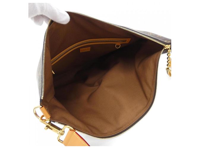 Borsa a tracolla Louis Vuitton Monogram Archive Vagabond Hobo Marrone - vista 7