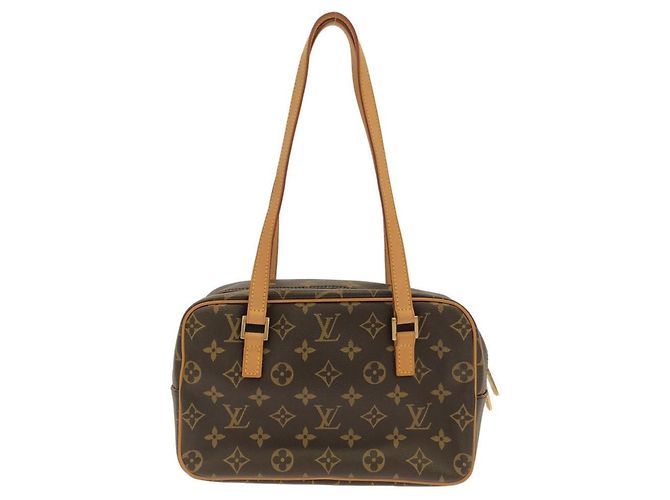 Borsa a Spalla Louis Vuitton Monogram Cite MM M51182 Marrone - vista 2