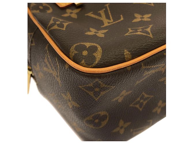 Borsa a Spalla Louis Vuitton Monogram Cite MM M51182 Marrone - vista 3