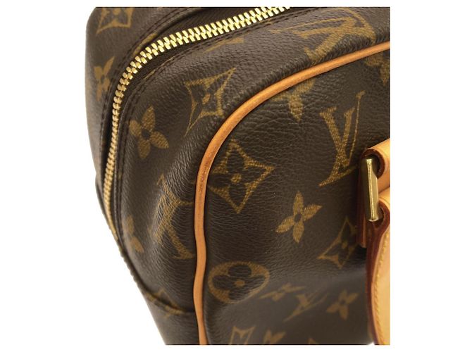Borsa a Spalla Louis Vuitton Monogram Cite MM M51182 Marrone - vista 4