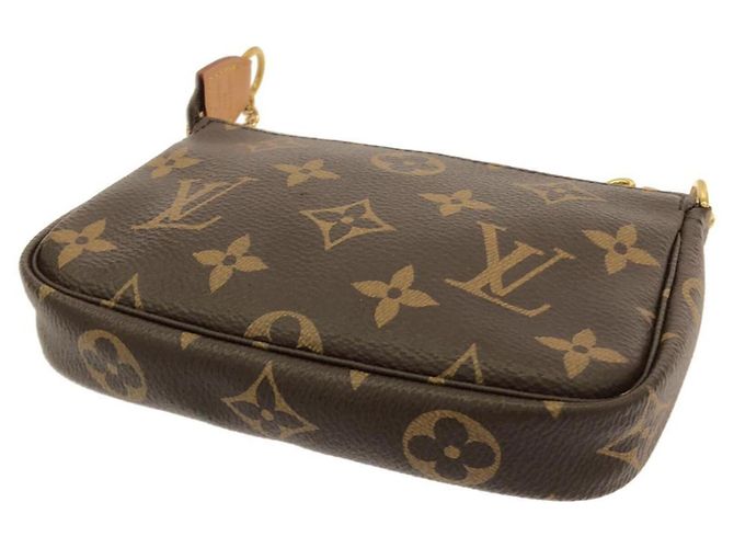 Louis Vuitton Monogram Mini Pochette Accessoires Marrone - vista 2