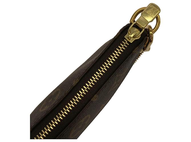 Louis Vuitton Monogram Mini Pochette Accessoires Marrone - vista 4