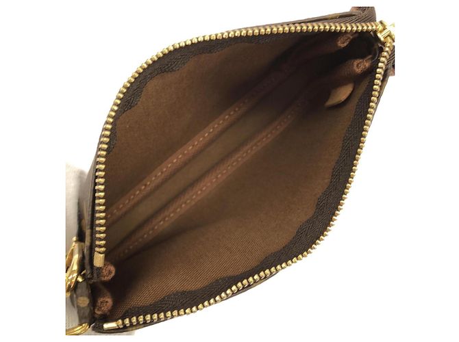 Louis Vuitton Monogram Mini Pochette Accessoires Marrone - vista 6