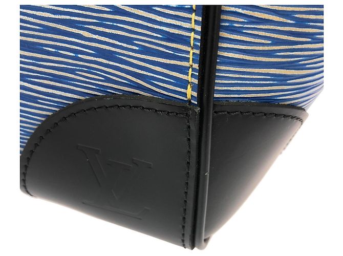 Borsa Louis Vuitton Epi Denim Phoenix MM Blu - vista 3