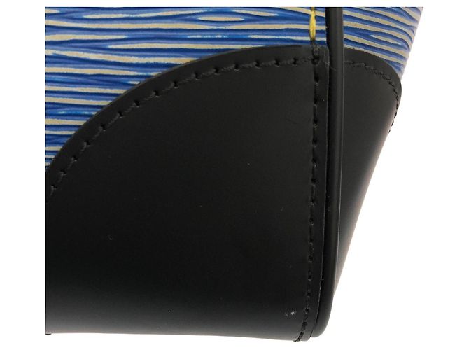 Borsa Louis Vuitton Epi Denim Phoenix MM Blu - vista 4