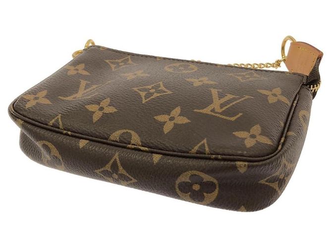 Louis Vuitton Monogram Mini Pochette Accessoires Marrone - vista 2