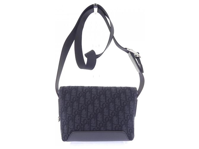 Christian Dior Dior JETT Oblique Jacquard Handtasche Schwarz - Ansicht 3