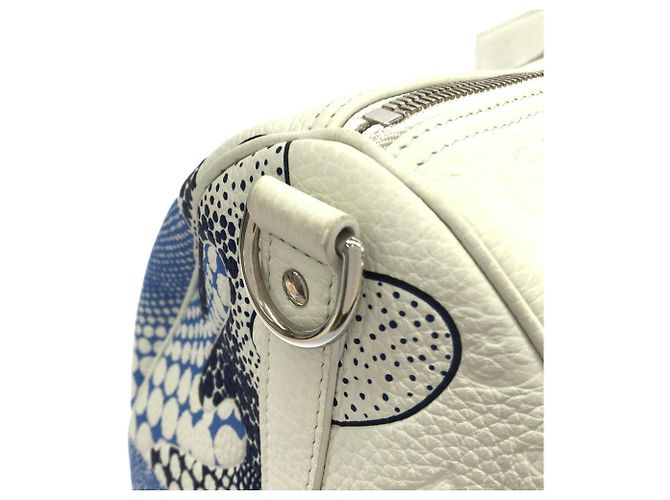 Keepall Borsa Boston in Taurillon Louis Vuitton Bianco - vista 6