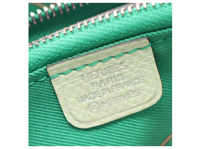 Hermès Monedero de seda Azap Compact Hermes Verde - vista 4