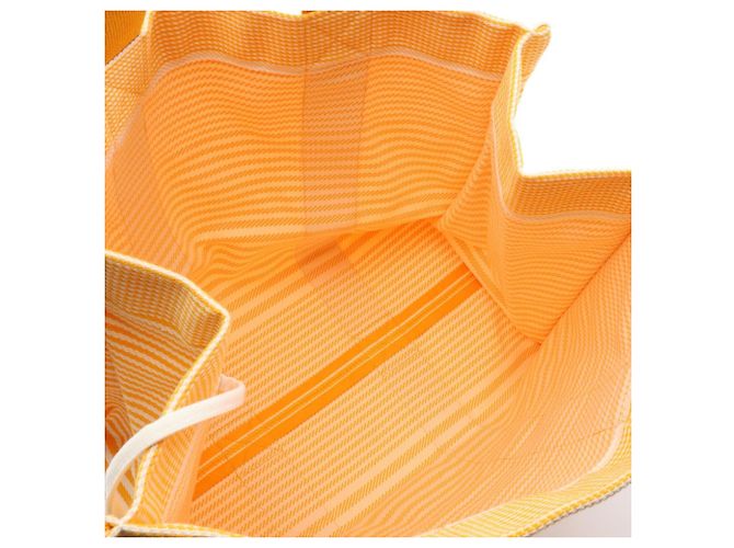 Hermès Borsa Hermes Bayadère Bouton d'Or Bianco Giallo - vista 3