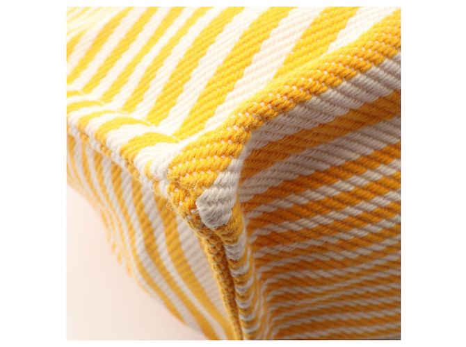 Hermès Borsa Hermes Bayadère Bouton d'Or Bianco Giallo - vista 6