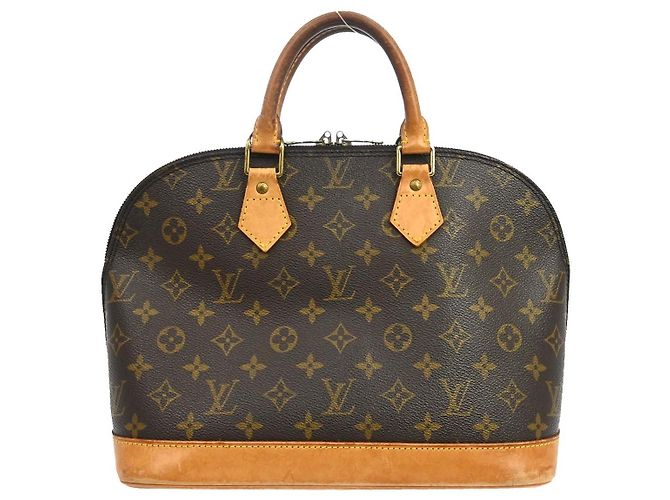 Borsa Louis Vuitton Alma Monogram Canvas PM Marrone - vista 2