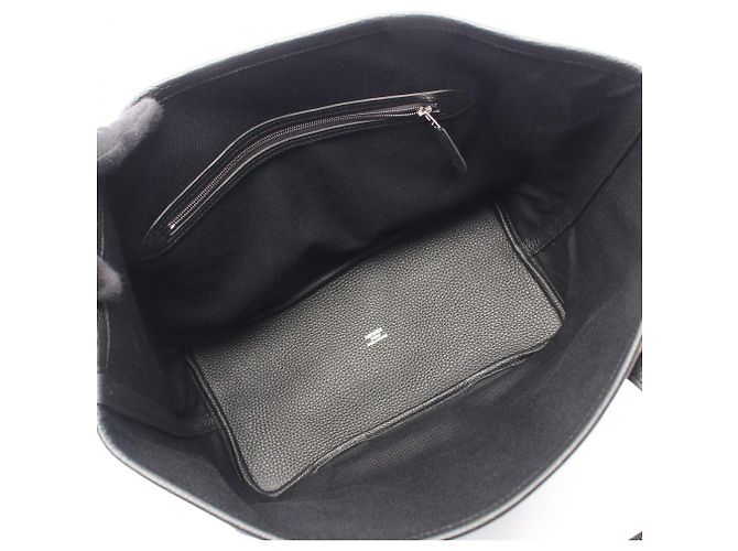 Hermès Borsa Tote Hermes Pure Sangle MM Marrone Nero - vista 3