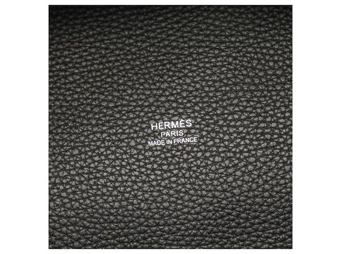 Hermès Borsa Tote Hermes Pure Sangle MM Marrone Nero - vista 4
