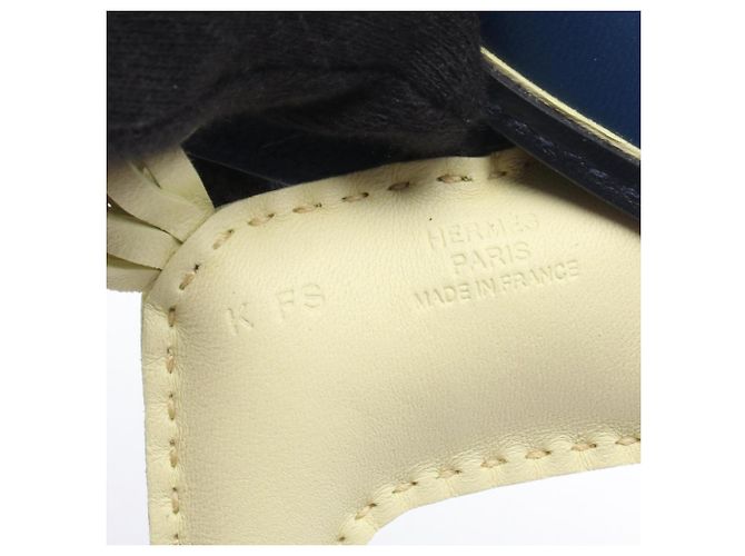 Hermès Hermes Rodeo PM Robeo Coeur Charm Blu Giallo Blu navy - vista 3