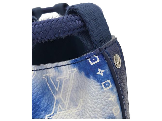 Bolsa de ombro Louis Vuitton Monogram Bandana Randonee PM Azul - vista 5