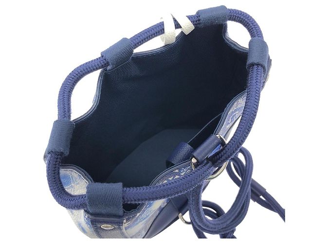 Bolsa de ombro Louis Vuitton Monogram Bandana Randonee PM Azul - vista 7