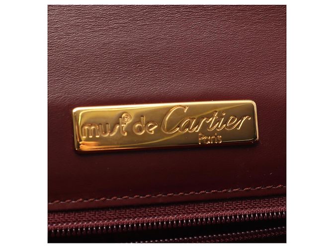 Borsa a Spalla Cartier Must Line Bordò - vista 4