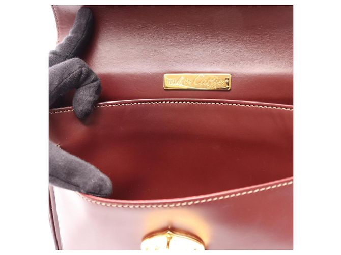Borsa a Spalla Cartier Must Line Bordò - vista 6