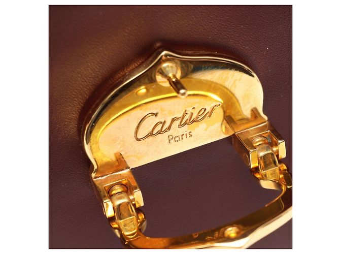 Borsa a Spalla Cartier Must Line Bordò - vista 7