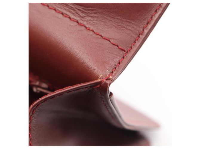 Borsa a mano clutch Cartier Must Line Second Bag Bordò - vista 5