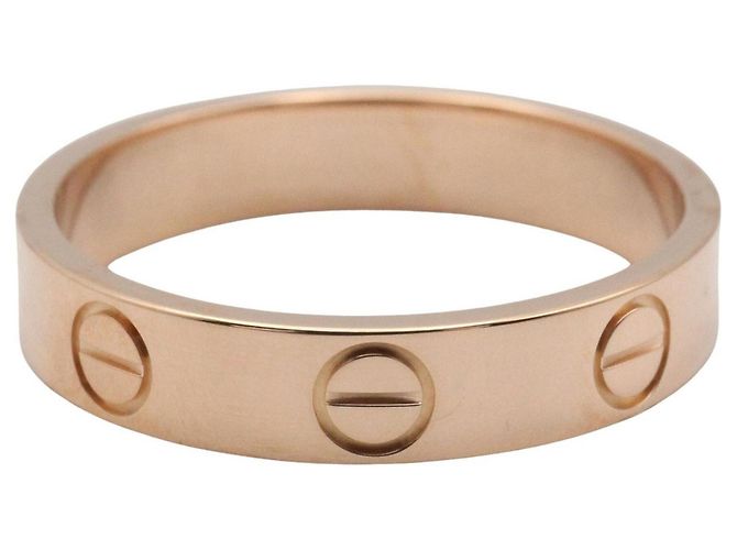 Anello Mini Love di Cartier in oro rosa 18K D'oro - vista 2