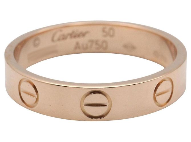 Anello Mini Love di Cartier in oro rosa 18K D'oro - vista 3