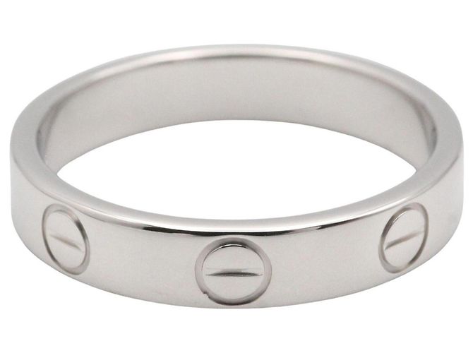 Cartier Mini Love Ring aus 18K Weißgold Silber - Ansicht 2