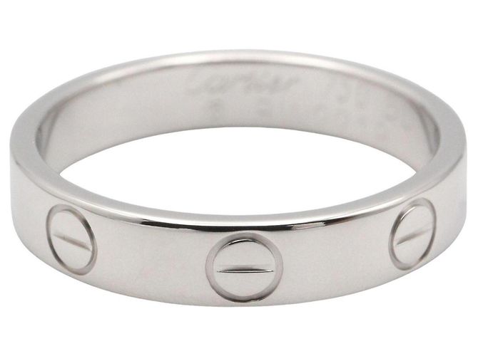 Cartier Mini Love Ring aus 18K Weißgold Silber - Ansicht 3