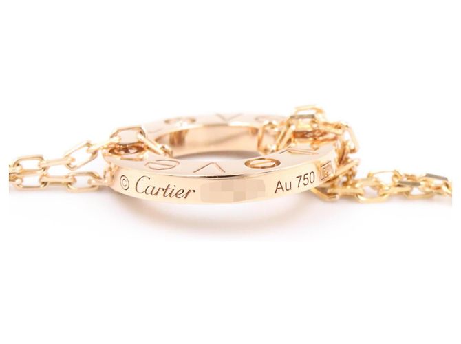 Collana Cartier Love Circle D'oro - vista 3