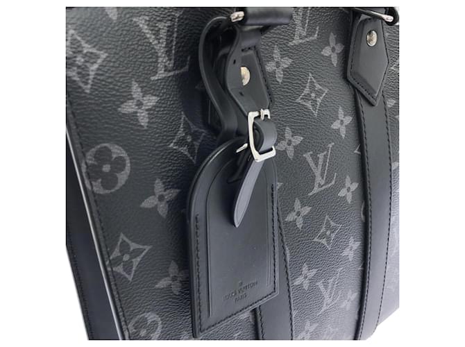 Borsa Cross Sac Plat Louis Vuitton Monogram Eclipse Nero - vista 5