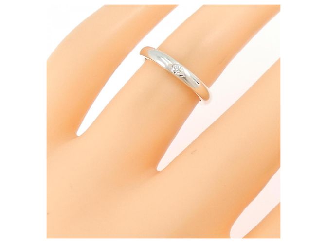 Tiffany & Co Tiffany Silberne 925 Bandring mit Diamant - Ansicht 5