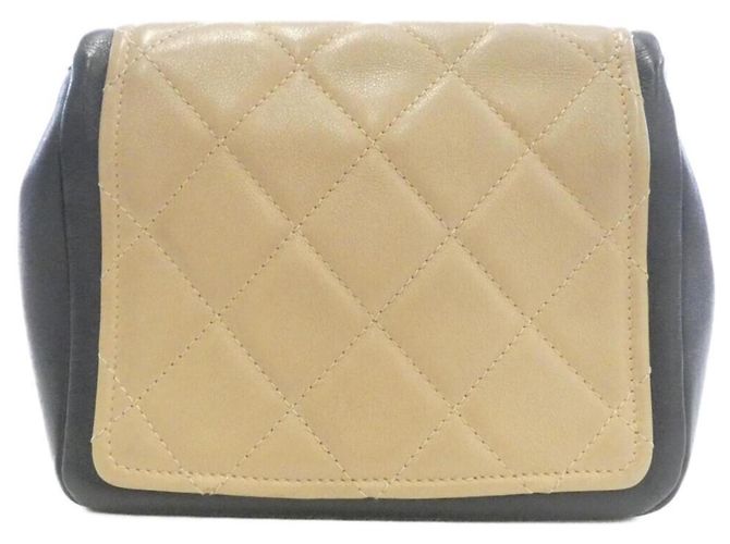Borsa a Spalla Chanel 92210 Beige e Nero - vista 2