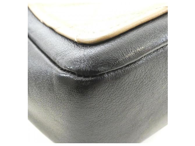 Borsa a Spalla Chanel 92210 Beige e Nero - vista 3