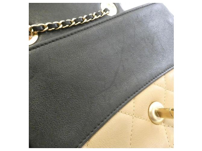 Borsa a Spalla Chanel 92210 Beige e Nero - vista 5