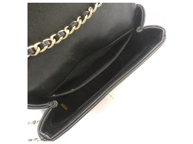 Borsa a Spalla Chanel 92210 Beige e Nero - vista 7