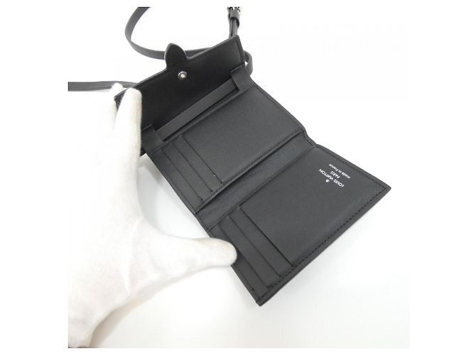 Louis Vuitton Monogram Pastel Noir Organizer de Poche M69998 Billfold Nero - vista 5