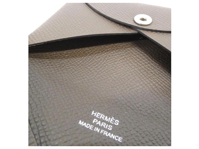 Hermès Tarjetero Calvi Hermes Castaño - vista 4