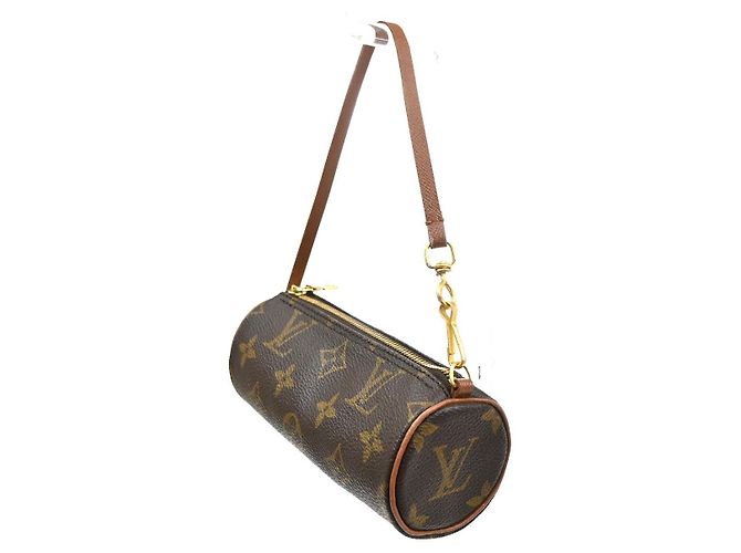 Louis Vuitton Papillon Pochette Monogram Canvas Mini Marrone - vista 3