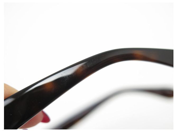 NUEVAS GAFAS DE SOL CHANEL CAT EYE PERLAS 6040-H MARRÓN Castaño - vista 10