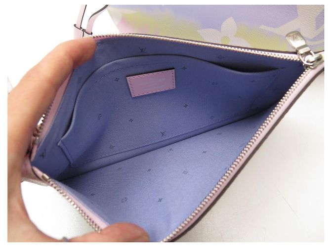 NUOVA BORSA LOUIS VUITTON NEVERFULL MM IN TELA ESCALE PASTEL M45270 Multicolore - vista 15