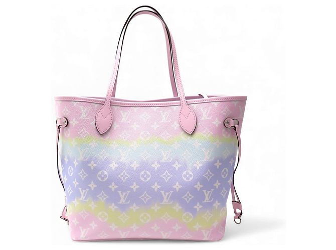 NUOVA BORSA LOUIS VUITTON NEVERFULL MM IN TELA ESCALE PASTEL M45270 Multicolore - vista 2