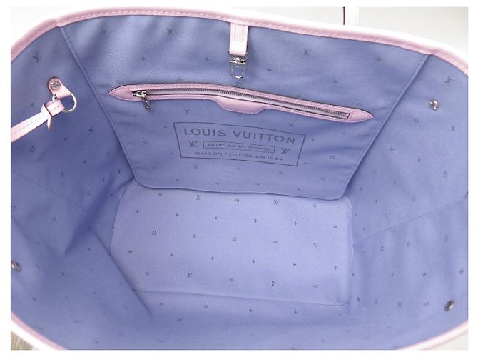 NUOVA BORSA LOUIS VUITTON NEVERFULL MM IN TELA ESCALE PASTEL M45270 Multicolore - vista 6