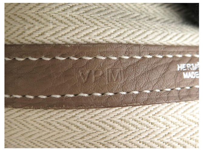 Hermès BORSA HERMES GARDEN PARTY 36 IN PELLE ETOUPE Beige - vista 10
