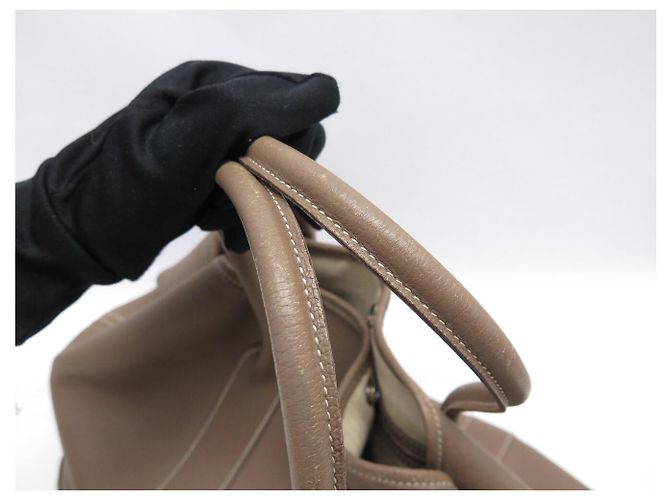Hermès BORSA HERMES GARDEN PARTY 36 IN PELLE ETOUPE Beige - vista 19