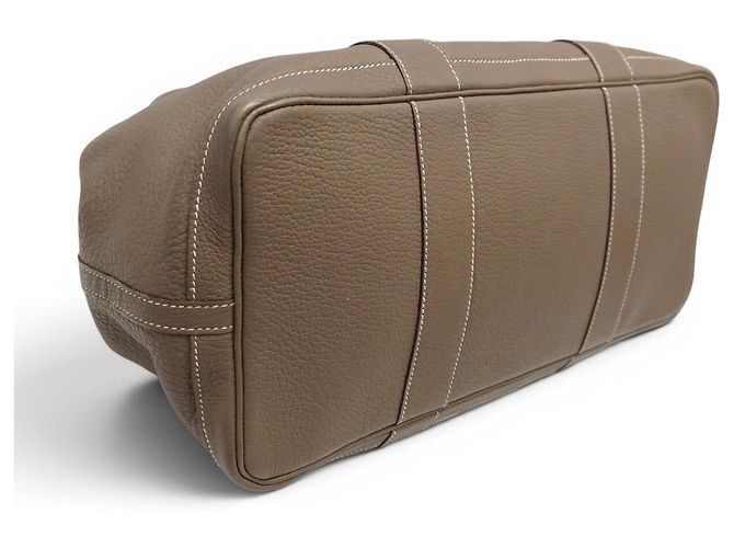 Hermès BORSA HERMES GARDEN PARTY 36 IN PELLE ETOUPE Beige - vista 3