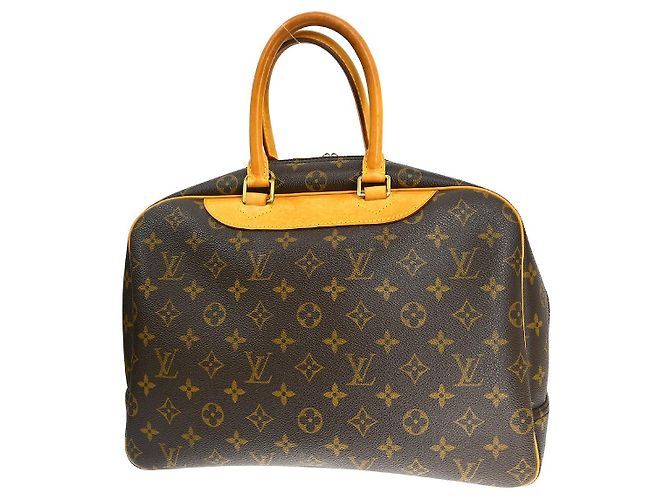Louis Vuitton Deauville Monogram Canvas 34 Marrone - vista 2